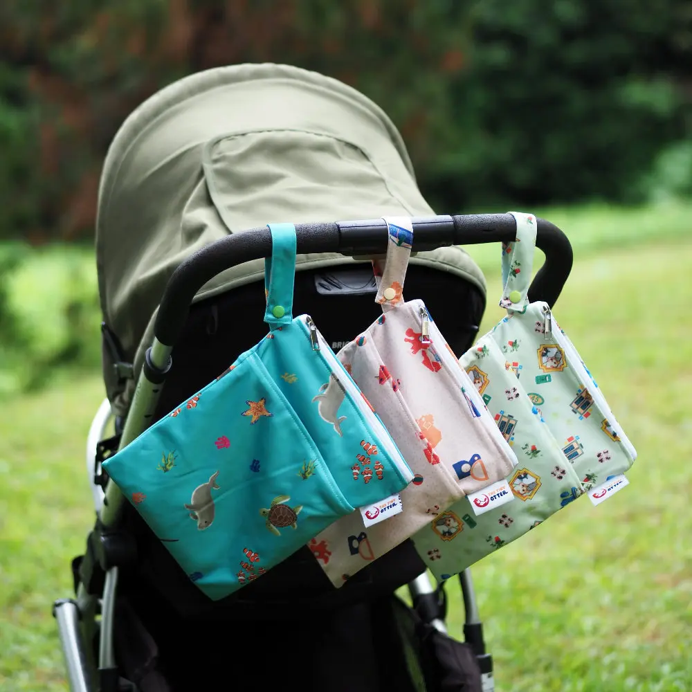 READY STOCK! Otter Small Wet Bag | Waster Resistant | For Kids' Essentials, Snacks, Diapers, Toys, Clothes | Machine Washable