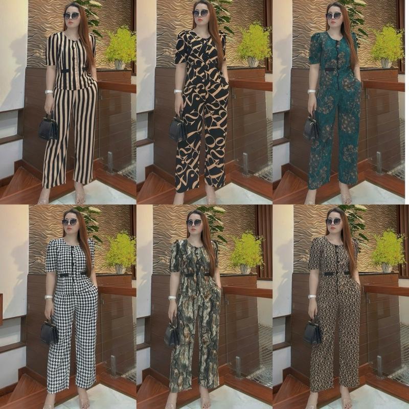 Đồ bộ trung niên mặc hè mát HD 165, Set bộ trung niên tặng mẹ, set bộ kiểu trung niên