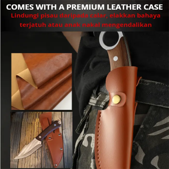 3-LAYER ANTI-RUST KNIFE/Mongolian Kitchen Knife 3 Layer Original/Japanese Knife/3 LAPISAN ANTI KARAT PISAU/Pisau Dapur Mongolia 3 Lapisan Asli/Pisau Jepang/Pisau Baja Serbaguna Jepang/Pisau Boning Profesional 4