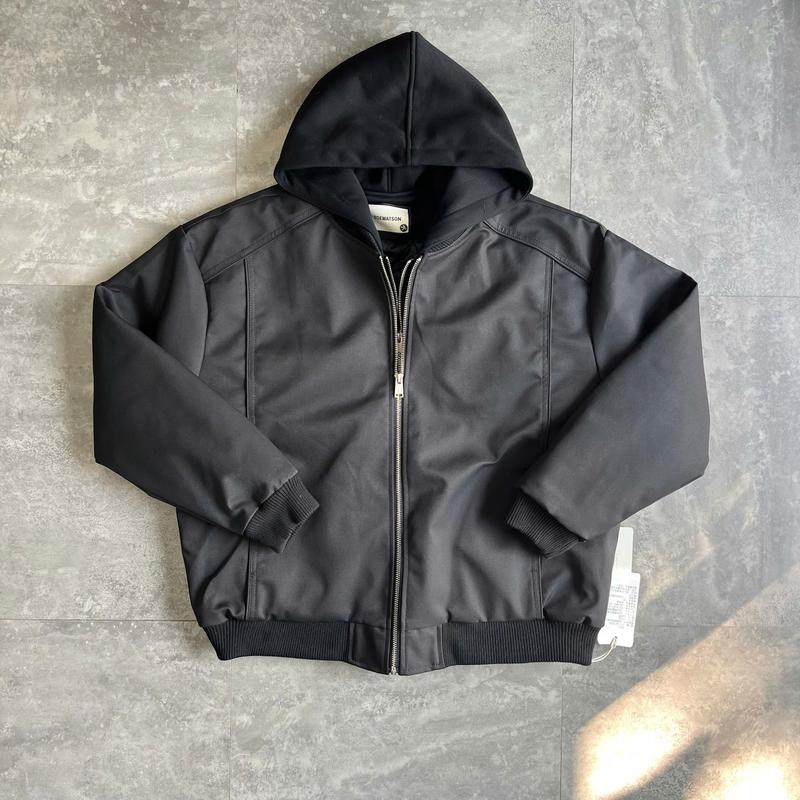  Áo khoác bomber Rustic Era Zoewatson B6250 Buivintage trần bông dày dặn mũ liền áo phom over. 