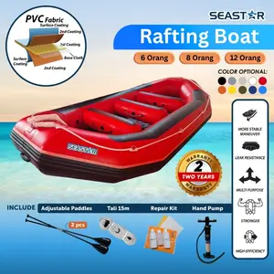 SEASTAR KARET RAFTING BOAT WAHANA AIR ARUNG JERAM