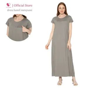 Dress Busui Friendly Bukaan Kanan Kiri untuk Hamil dan Menyusui