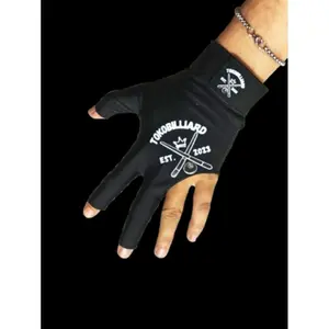 12PCS - GLOVE BILLIARD WITH VELCRO STRAP AND MESH CLOTH