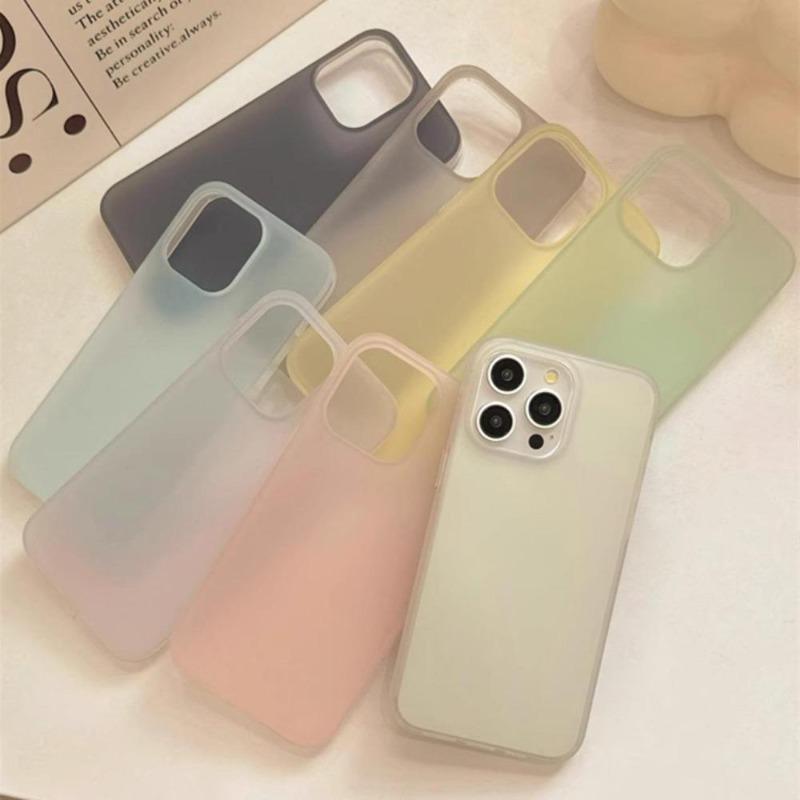 Trường Hợp Cho IPhone 17 16 11 15 13 14 Pro Max X Xr Xs IPhone 8 7Plus Ins Trường Hợp Đóng Băng Jelly Với Màu Sắc Và Thiết Kế Chống Sốc.