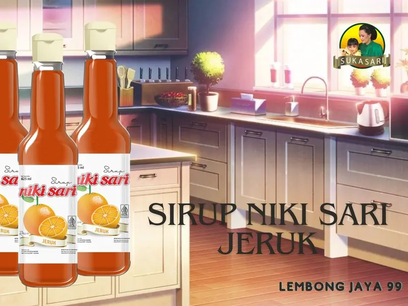 Sirup Nikisari PET 625 Ml (ASLI) HALAL Niki Sari Rasa Buah Botol Plastik - Syrup sesame 2