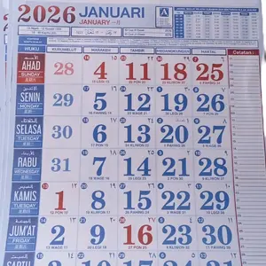 Kalender Dinding 12 Lembar 2026 - Termurah di Seluruh Indonesia
