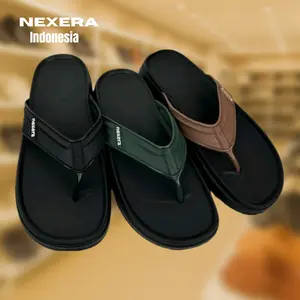 NEXERA Sandal Pria 8007 Kekinian Empuk Sendal Laki Jelly Rumah Sepatu Sendal Slop Cowo Sandal Tebal Pria