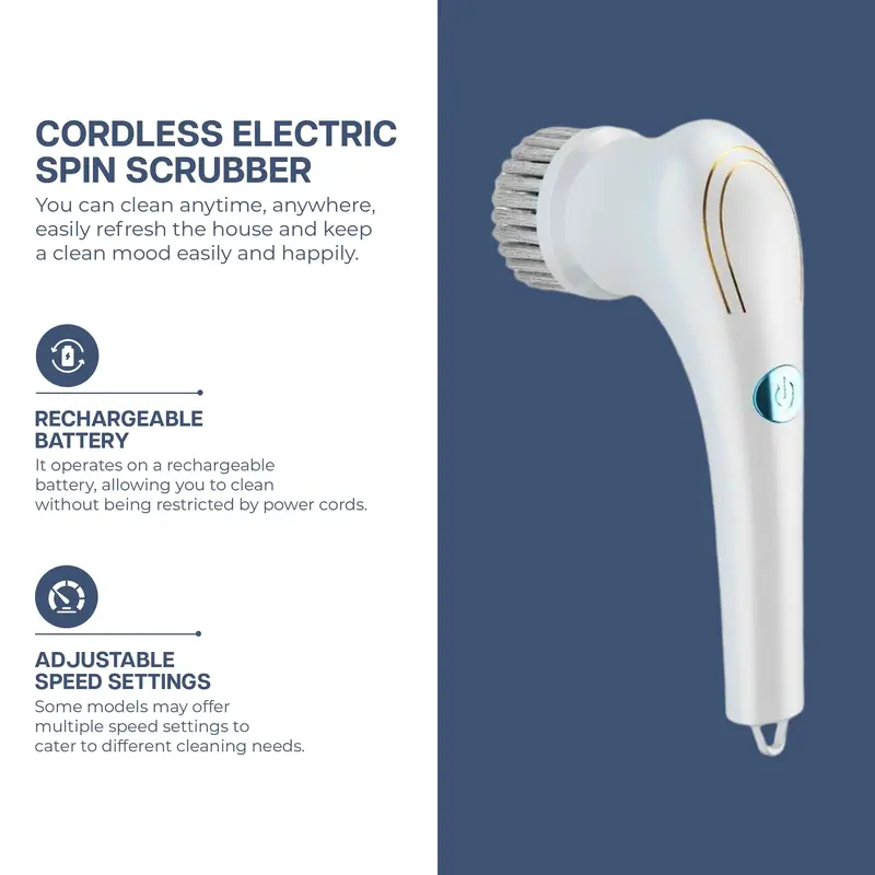 SULTHAN HITAM Electric Spin Scrubber USB Portable 4