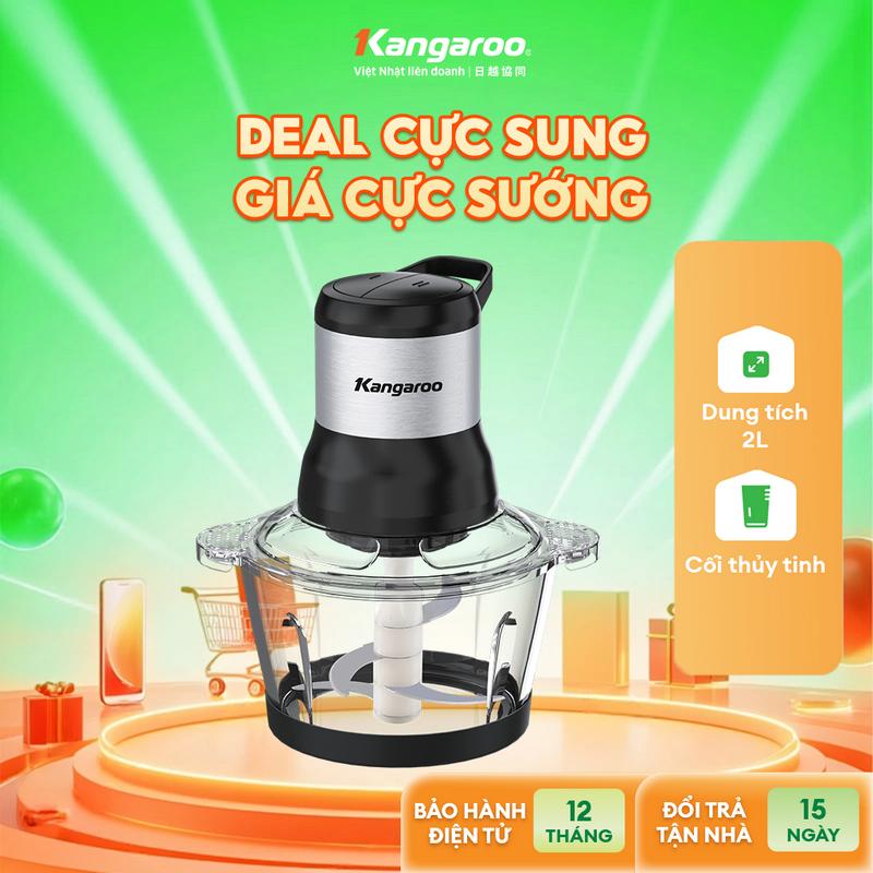 [ QL ] Máy xay thịt 2L Kangaroo KGMG2G1E- Dung tích 2,0L, Mẫu mới 2025.