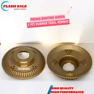 Paket Hemat 2 Pcs Burner Rinnai Super Tebal - Bahan Kuningan Ukuran 6,5 cm