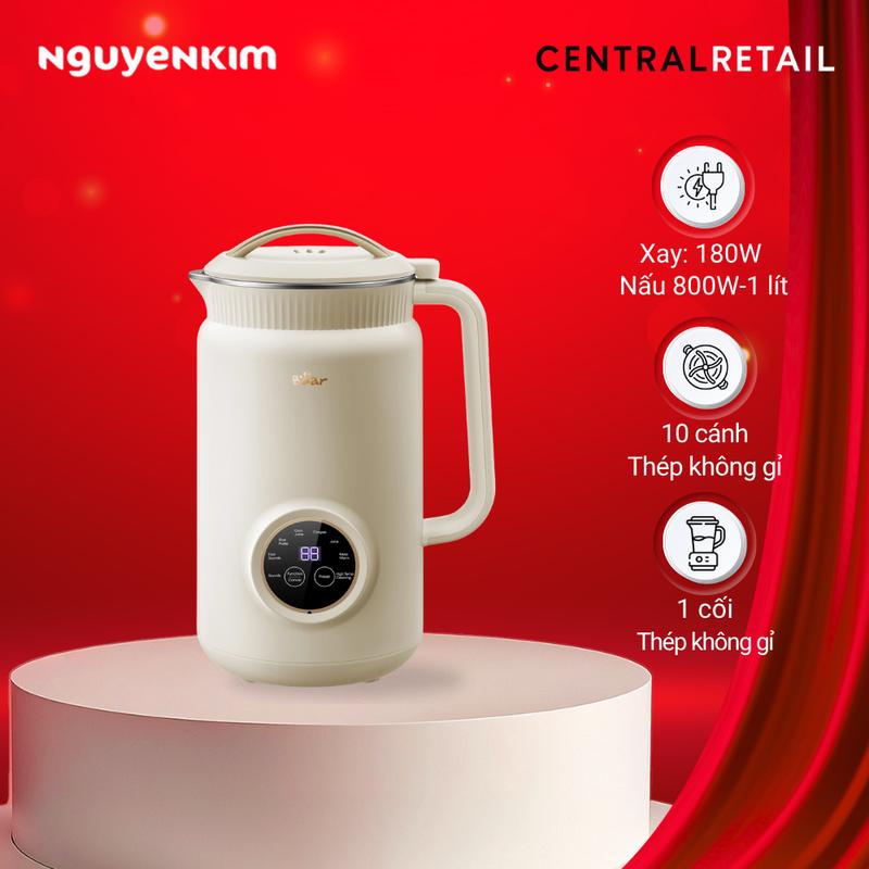 Máy làm sữa hạt Bear DJJ-D06W5 - Công suất 800W, Đa chức năng Nấu sữa, xay sinh tố, nấu cháo, Bảo Hành 18 Tháng