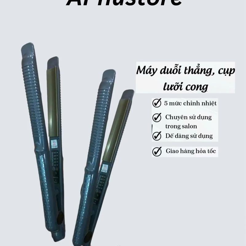 Máy Uốn Tóc Chuyên Nghiệp 4 Nấc Chỉnh Nhiệt - Làm Xoăn Duỗi Thẳng Cụp Chữ C