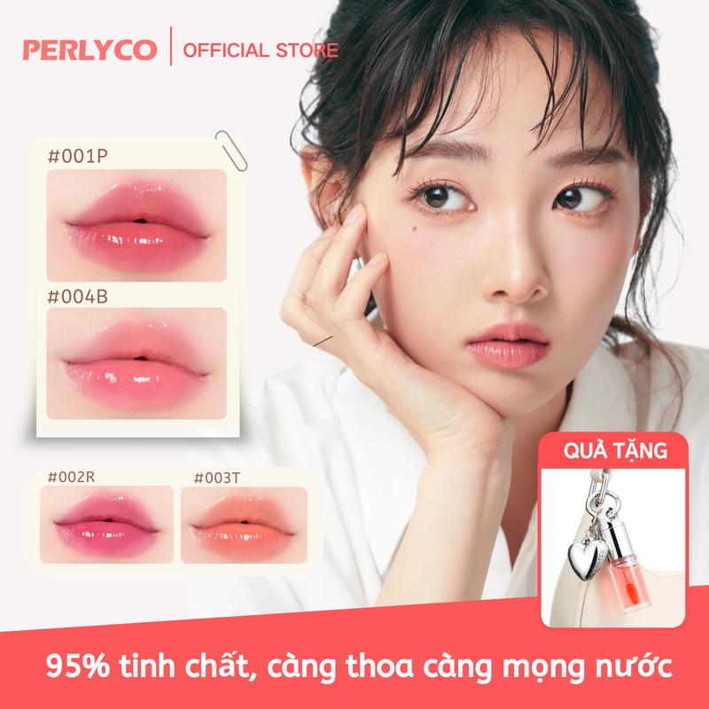 【PERLYCO COD Son dầu dưỡng đổi màu | Căng mọng chuẩn Glass Lip | Dưỡng ẩm sâu mềm môi mịn mướt | Bóng nhẹ trong suốt lên màu tự nhiên | Lâu trôi không lem dính cốc | Vừa dưỡng vừa makeup cực xinh