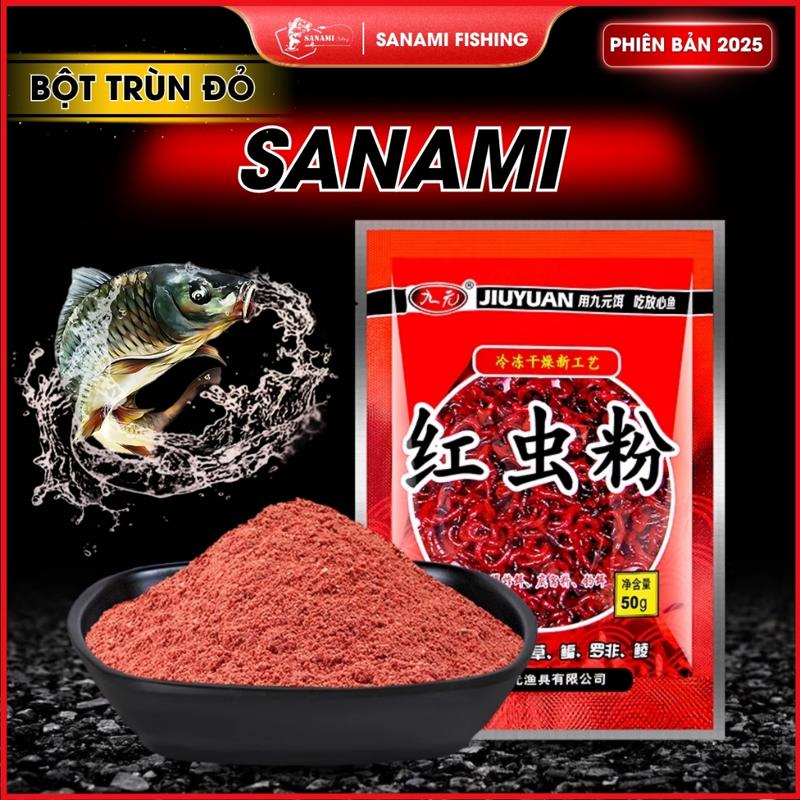 Mồi Câu Cá Chép Trôi Trắm Diếc Bột Trùn Đỏ Giun Đất Để Trộn Mồi Câu Cá Diếc Chép Rô MO21