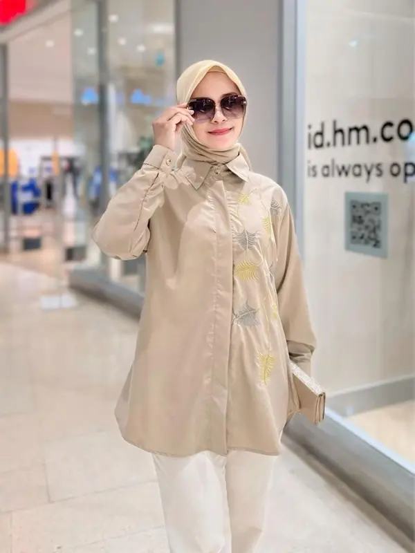 Munly - Kemeja Afifah Bahan Superfine Oversize 3