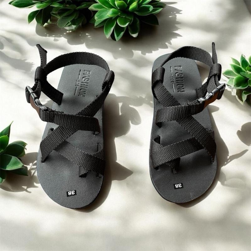  giày quai hậu học sinh dành cho NAM VÀ NỮ  Sandal dép quai hậu Nhung Đế Bằng quai vải Cao Su DéP Cao Su DéP 