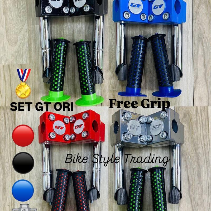 GT STEM 1 set=2 pcs free hndle grip/GT ALLOY HANDLE BAR STE - TikTok ...