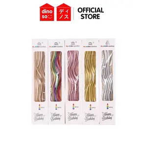 Lilin Ulang Tahun Spiral Lilin Panjang Lilin Ulang Tahun Spiral Warna Warni isi 6pcs