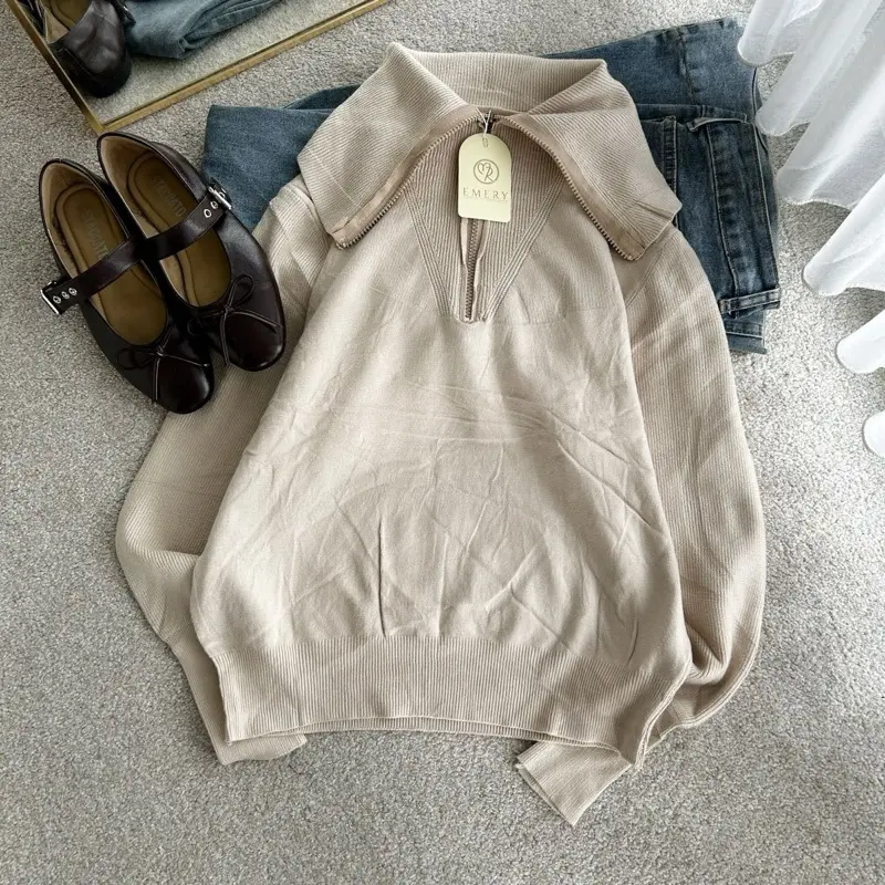 Zipper Knit Rosetta | Zipper Knit Turtleneck | Emery 3