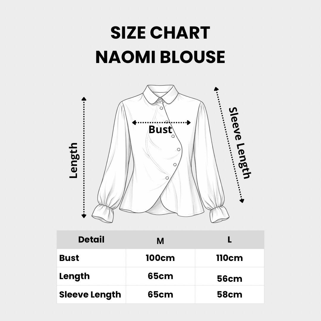 Naomi Atasan Kemeja Desain Kupu-Kupu Cantik Lengan Panjang Untuk Wanita