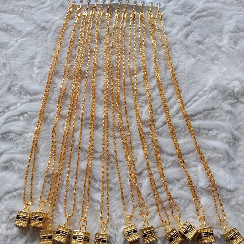 Kalung Anak motif kabah  aksesoris mainan oleh oleh haji dan umroh 4