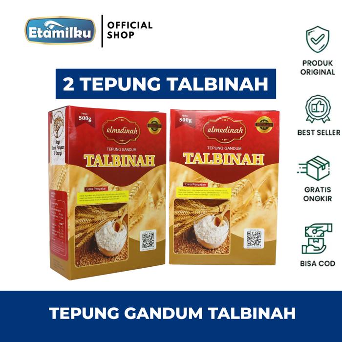 Gambar 2 Box Talbinah Elmedinah Tepung Gandum Sereal dari Etamilku Official Kota Administrasi Jakarta Timur Tokopedia