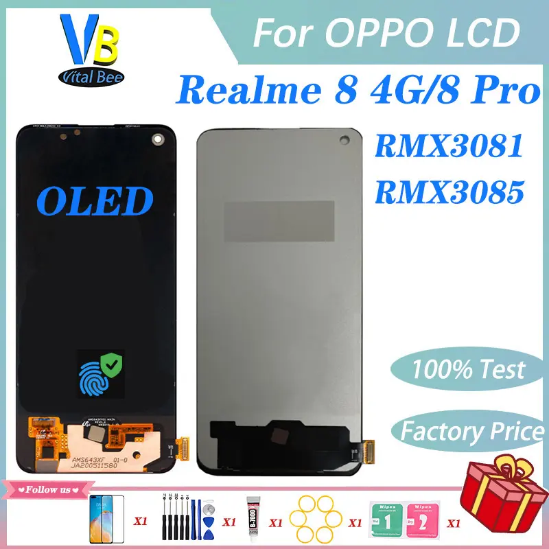 DISPLAY LCD OLED PER OPPO A94 4G CPH2203 / REALME 8 RMX3085 TOUCH Schermo 7424637667642 - Foto 6