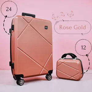 Polo Geneva 023 KOPER POLO GENEVA 023 1 SET ISI 2 24+12 & 20+12 KOPER FIBER ABS 20 Inch 24 Inch dan 12 Inch Bahan Fiber ABS Resleting Kombinasi 3 Angka Roda 360 Derajat - Kabin