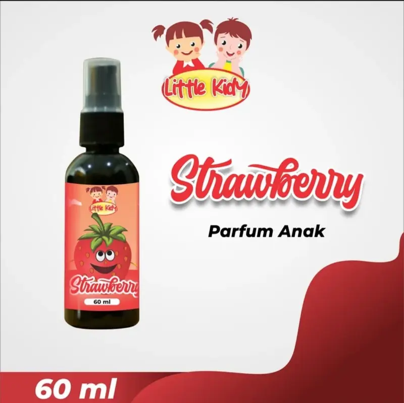 Parfum Anak isi 5pcs botol / Parfum RedGum, Strowbery, Mango, Grape, Vanilla tahanlama neto 60ml 4