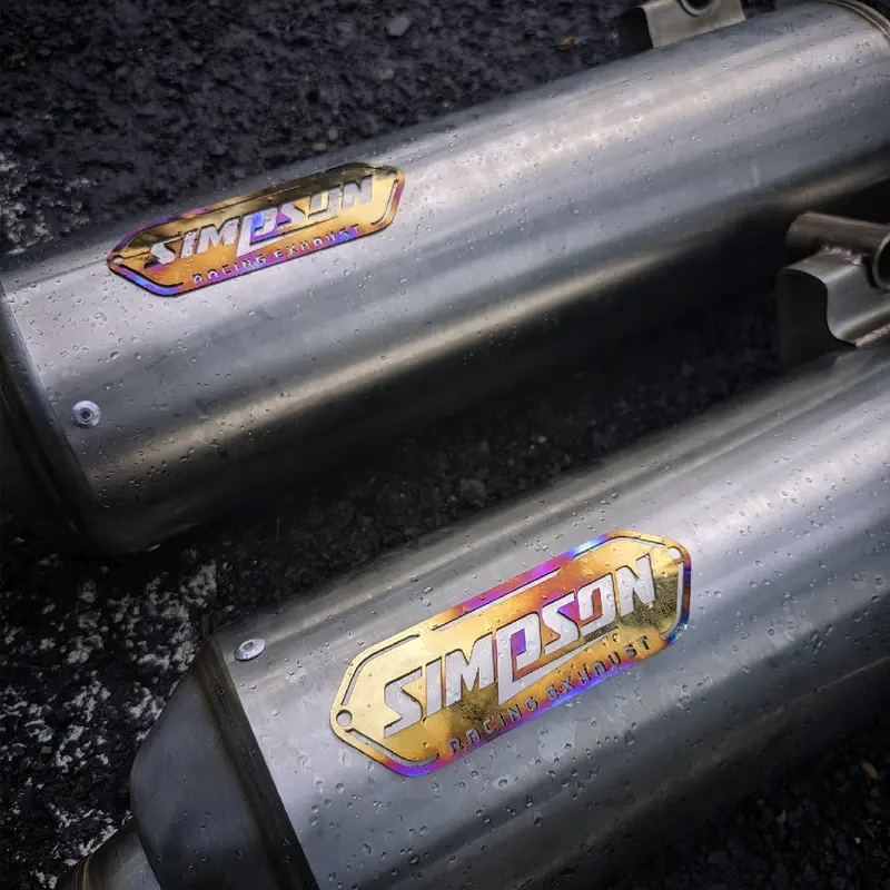 Knalpot STD Racing STAINLESS Original SIMPSON MUFFLER !!!, all matic series BEAT,VARIO,MIO,NMAX,AEROX 0
