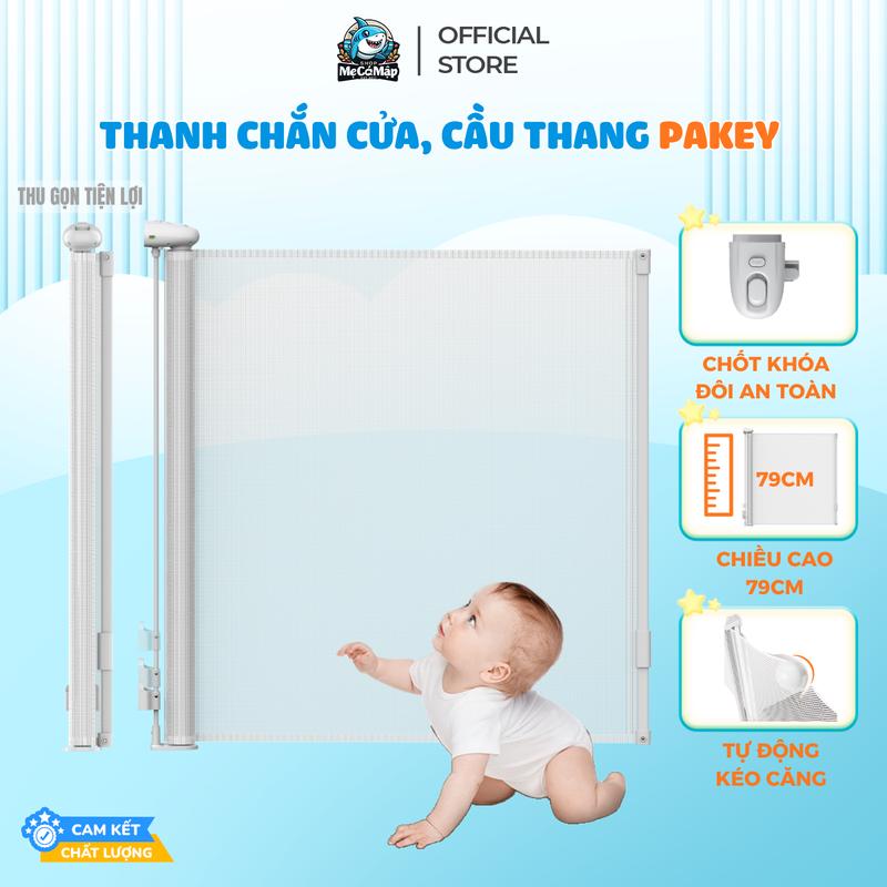 Thanh Chắn Cầu Thang Thanh Chắn Cửa Pakey Dạng Cuộn Cao 79cm Dễ Dàng Gấp Gọn Bảo Vệ Và Đảm Bảo An Toàn Cho Bé