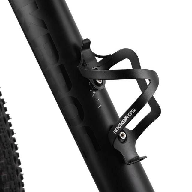 Alloy Bottle Cage ROCKBROS Model Unilateral - Tempat botol minum sepeda MTB RB alumunium - Ringan dan Kokoh 3