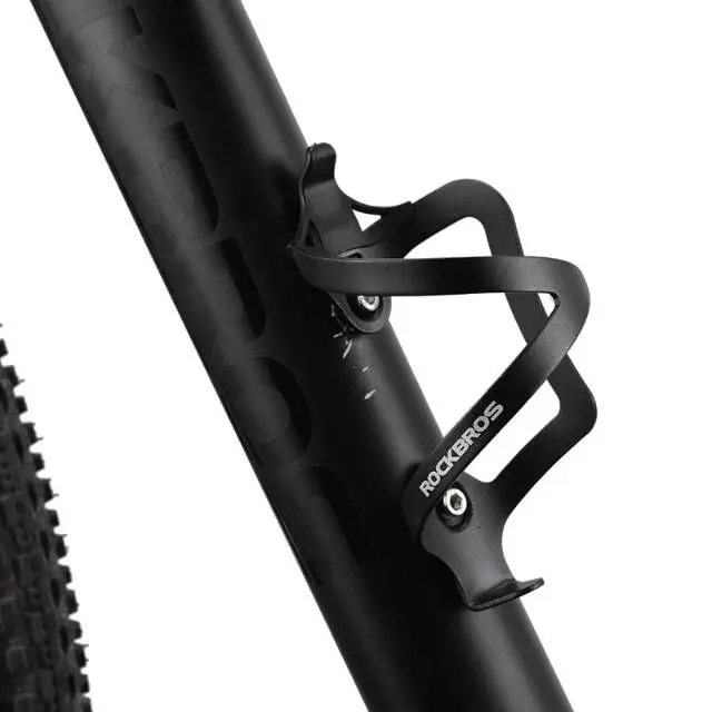 Alloy Bottle Cage ROCKBROS Model Unilateral - Tempat botol minum sepeda MTB RB alumunium - Ringan dan Kokoh 3
