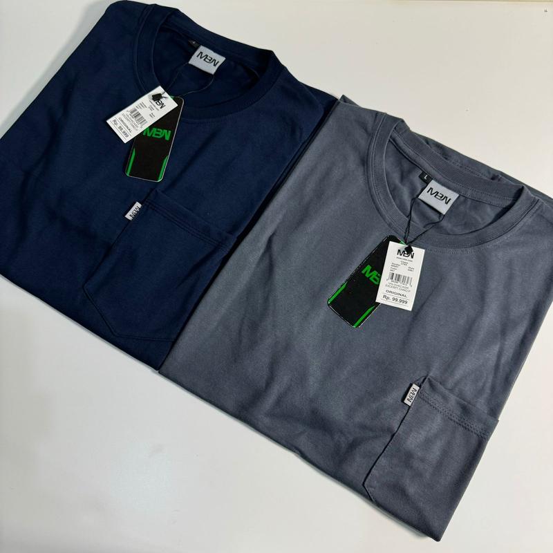 PART 1 PILIH WARNA Promo Paket 2 Pcs 50 Ribu Kaos Polos Pocket Saku Pria dan Wanita MBN 4