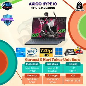 AXIOO HYPE 10 N4020 8GB 256GB DOS / WINDOWS11 14.0 TITANUM