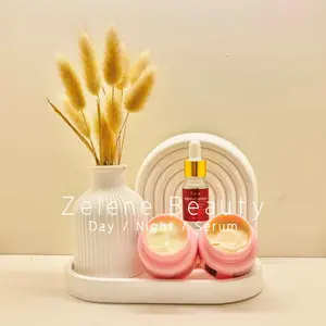 ZELENE KEMASAN NEW - Bundling Isi 3Pcs DAY / NIGHT / SERUM KYNA Mencerahkan & Jerawat