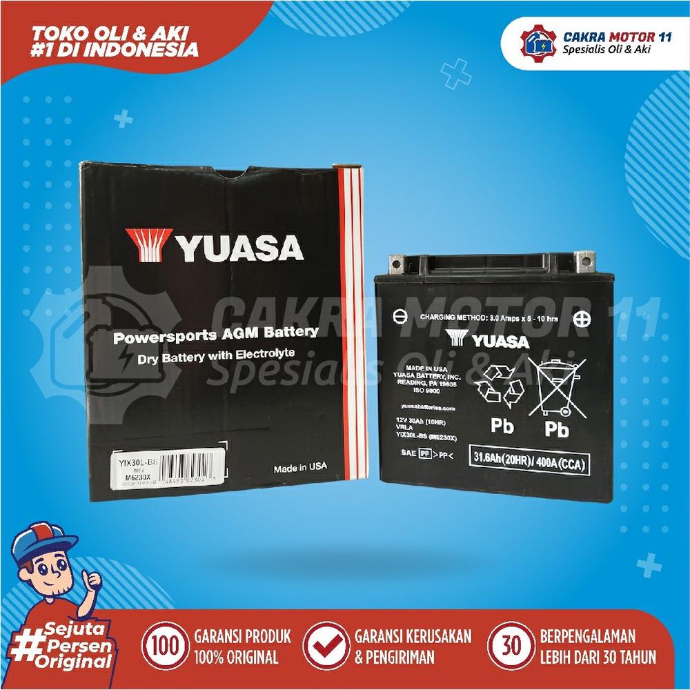 AKI HARLEY DAVIDSON STREET GLIDE YUASA MOTOR YTX 30 L BS AMERICA
