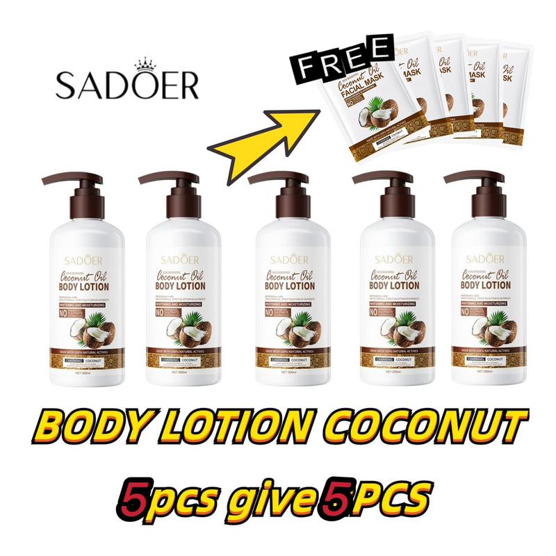 COD SADOER Nourishing Coconut Oil Body Lotion 300ml Acid Organic ...