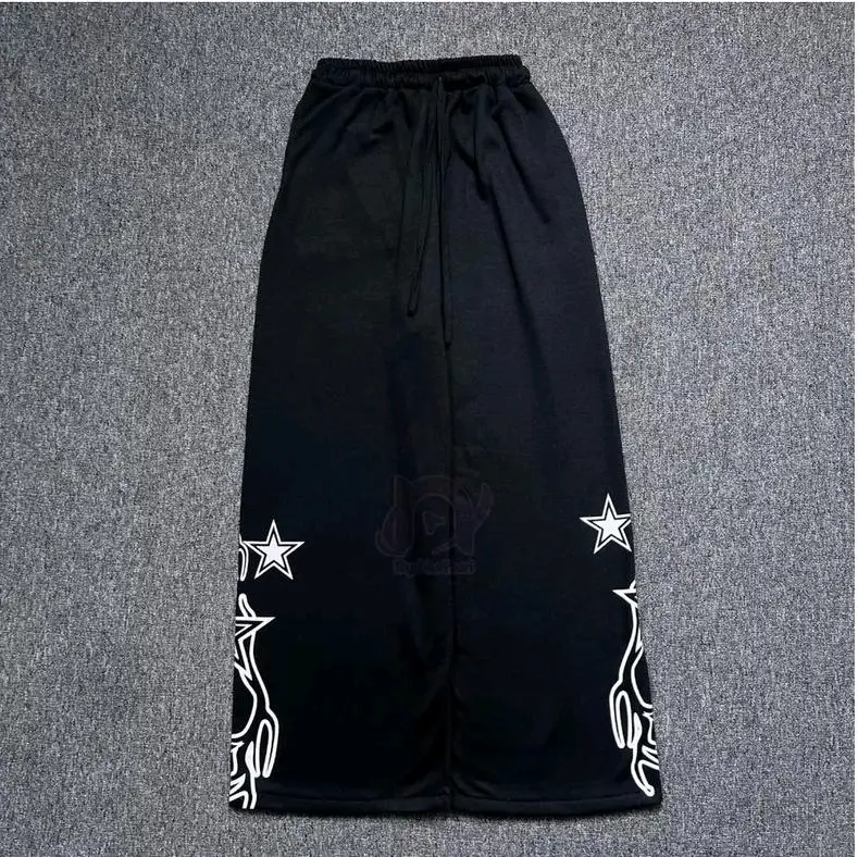 BAGGY STAR PANTS CELANA KULOT OVERSIZE Panjang celana skena Wanita Pria Lembut unisex 2