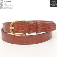 Gambar Ikat Pinggang Wanita Kulit Pu Premium Gesper Cewek Model Tusuk L 3cm - Hitam, 105 cm dari TALOCCO Kota Administrasi Jakarta Pusat 5 Tokopedia