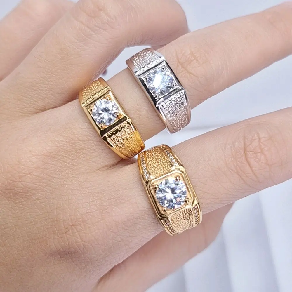 ET17 (Co 2 produk apapun gratis 1) Cincin permata satu variasi terbaru model elegand