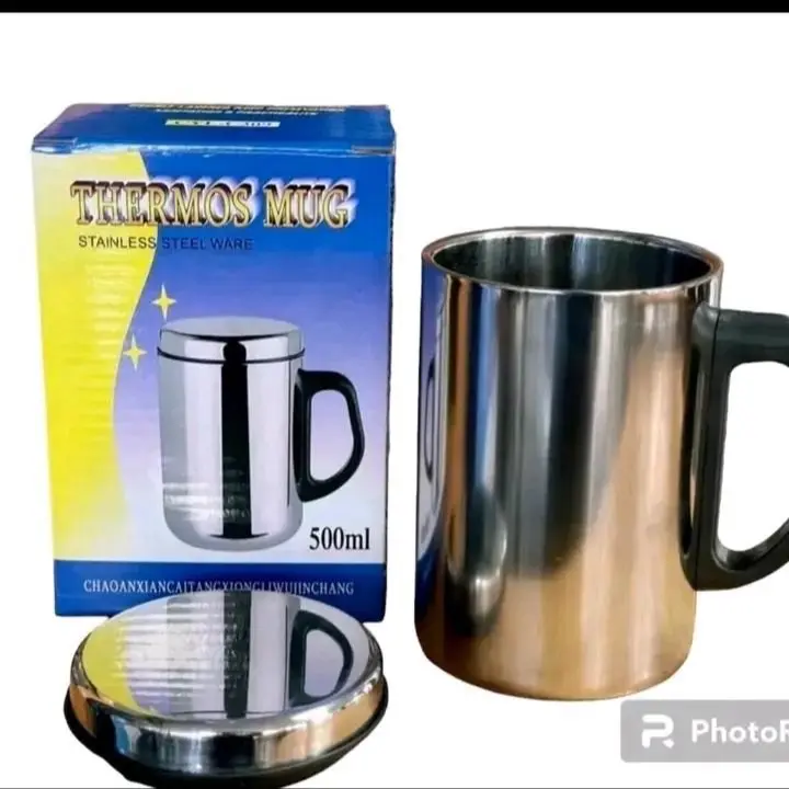 ca inox  2 lớp dung tích 500ml pha sữa nóng  Café 1