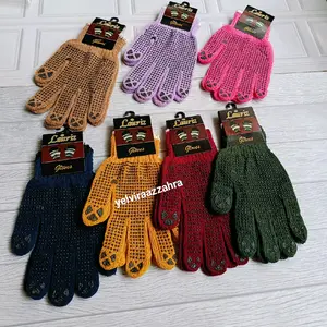 6 pasang sarung tangan kerja proyek anti slip matahari pria wanita Gloves