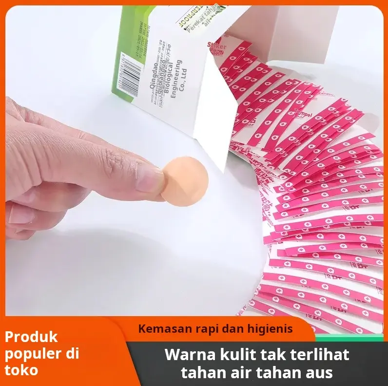Tambalan tahan air bulat tempelan jerawat mini warna kulit tak terlihat pelindung tumit tempelan concealer anti aus tangan 0