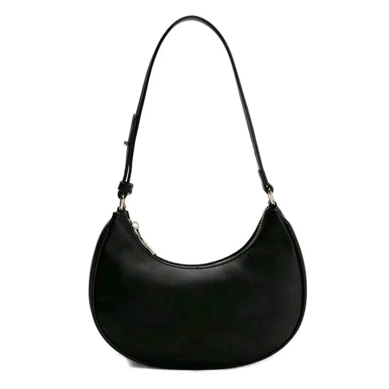 [BELI LOKAL] Moonbag Tas Bahu Wanita Selempang Cewek Murah - Tas Bulan Perempuan Viral - Shoulder Bag - Slingbag kekinian - Tebal - Resleting. 5