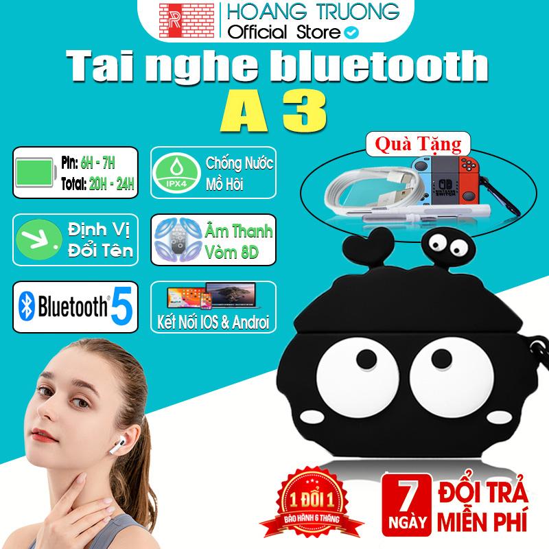 Tai nghe bluetooth A3 8H Nhét Tai Androi iphone không dây đàm thoại chơi game delay 0,07 giây cực thấp Nhạc hay Full Box + 2 Dây Cáp Sạc + Ốp Bảo Vệ Tự Chọn Nghe Nhạc Earphone BẢO HÀNH 6 THÁNG ĐỔI MỚI tai nghe vằn 2024 touch