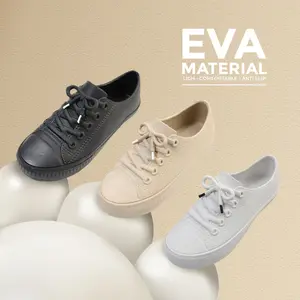 Sepatu Wanita Terbaru Sandal Sepatu Karet Jelly Wanita Empuk Shoes Women Casual Ringan Anti Slip 913M-A