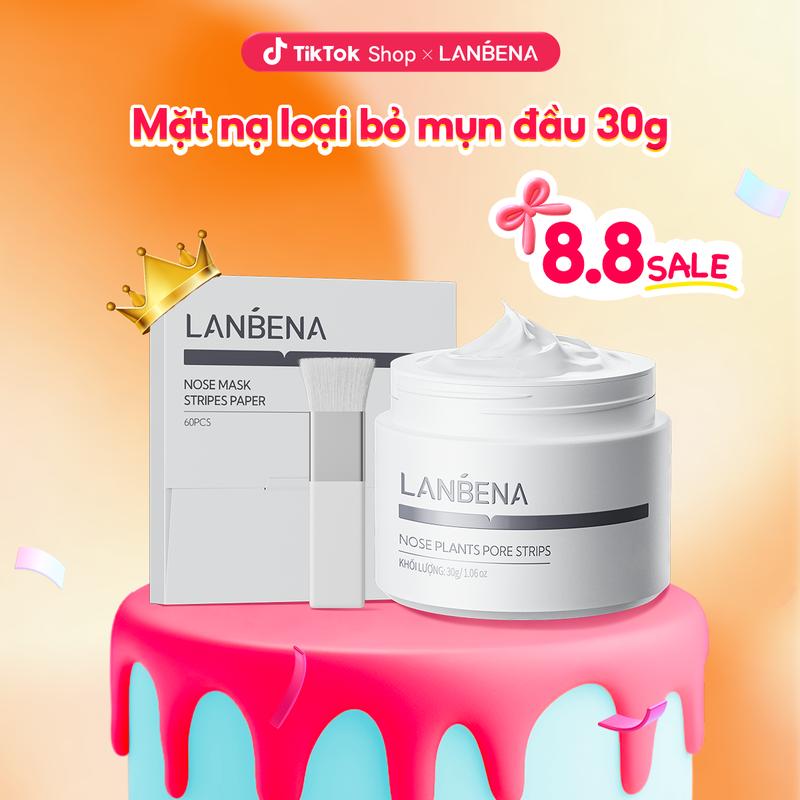 【Official Mặt Nạ Loại Bỏ Mụn Đầu Đen LANBENA,Phiên Bản Nâng Cấp 2.0, 60 CÁI Dải Mũi, Mặt Nạ Lột, Sữa Rửa Mặt Làm Sạch Mụn Đầu Trắng Lỗ Chân Lông, Làm Sạch Sâu, Thích Hợp Cho Mọi Loại Da, 30g,mụn đầu đen,SkinCareTips, Skincare, Nasal Whitening Nữ Nam giới