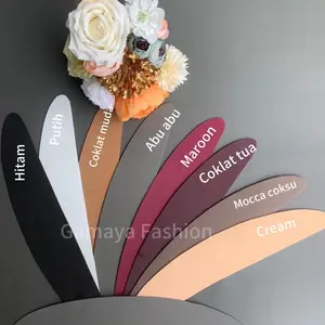 Penegak Hijab Busa Eva Anti Letoy, 12 warna penegak jilbab busa pet hijab mika