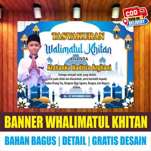 Cetak Spanduk Walimatul Khitan | Cetak Banner Walimatul Khitan | Spanduk Khitan